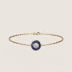 Bleu Baguette Halo Bracelet